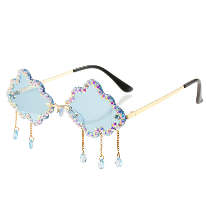 Rhinestone Cloud Glasses