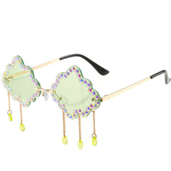 Rhinestone Cloud Glasses