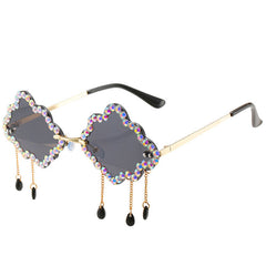 Rhinestone Cloud Glasses