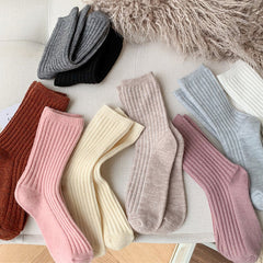 Ribbed Wool Socks