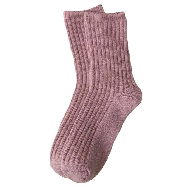 Ribbed Wool Socks