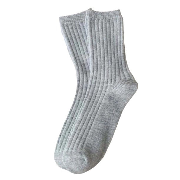 Ribbed Wool Socks