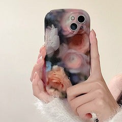 Rose Oil Painting iPhone Case