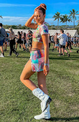 Ruel Multi Print Mesh Tee