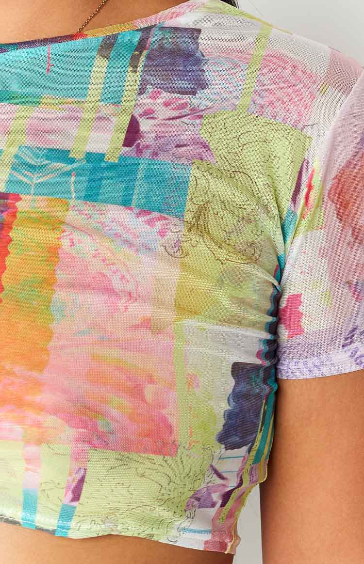 Ruel Multi Print Mesh Tee