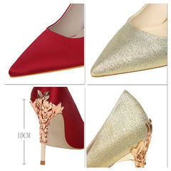 Sequin Stilettos Metal Decoration Pumps Shoes