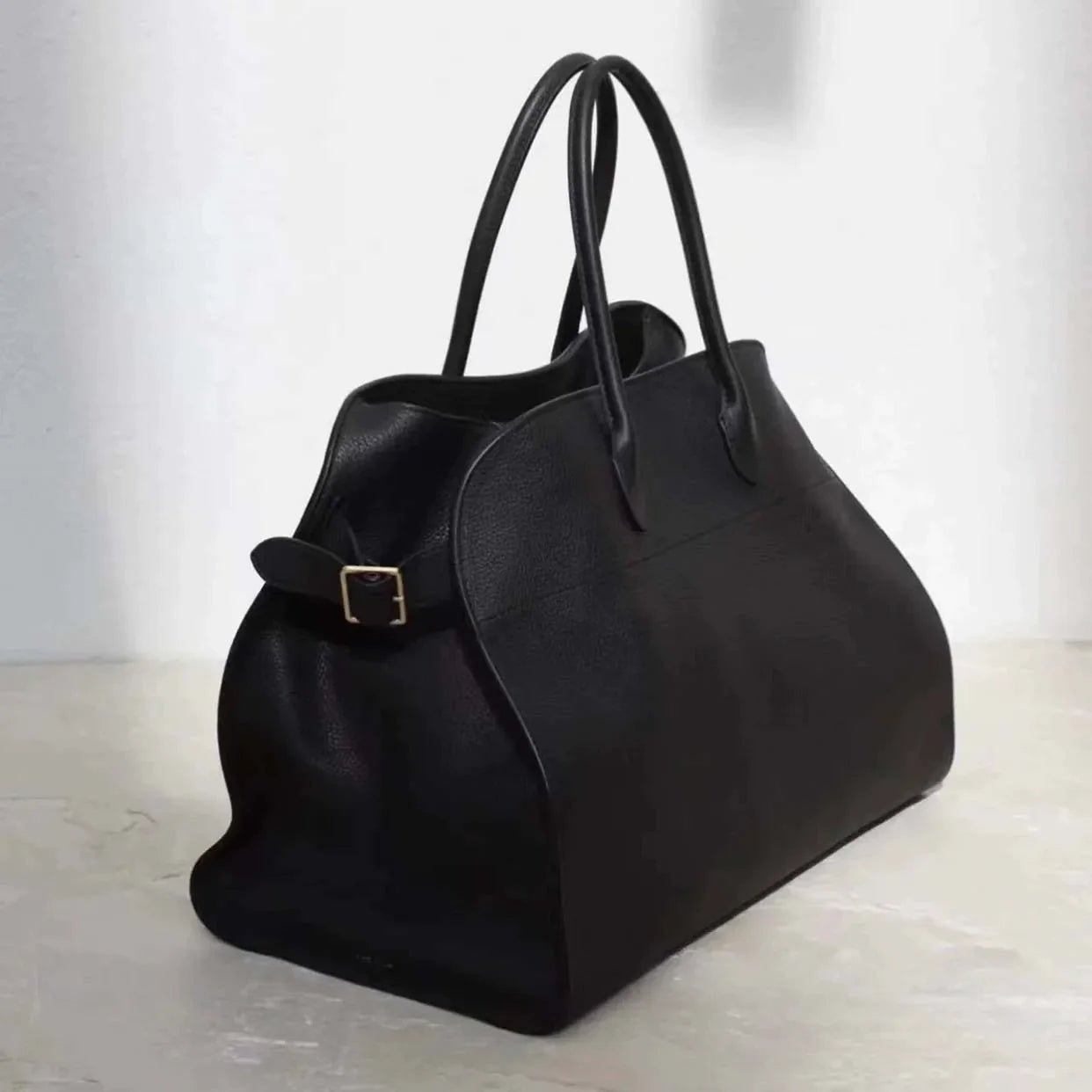 Big Travel Leather Cowhide Shoulder Bag