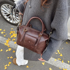 Pillow Design Small Faux Leather Crossbody Bag