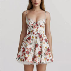 Floral Corset Mini Dress