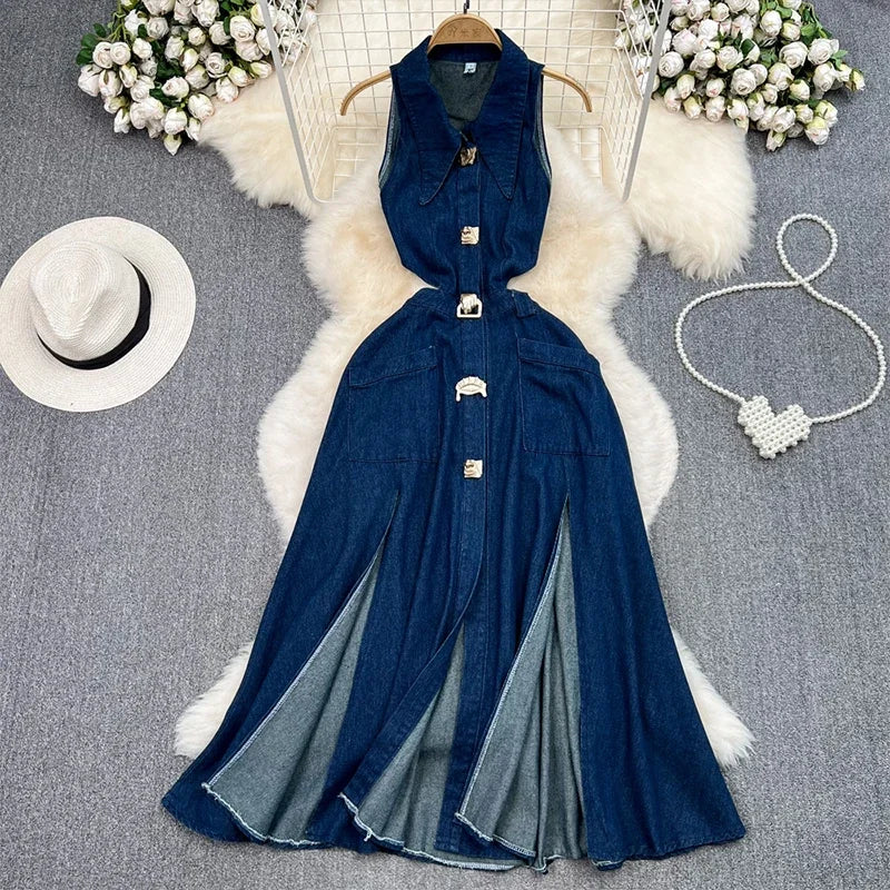 Denim Maxi Dress