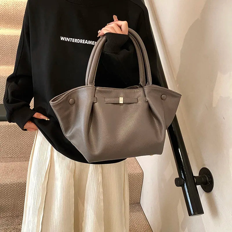 Faux Leather Tote Bag for Women