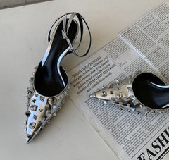 Rivet Sling-back Pumps