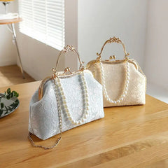 Crossbody Vintage Lace Wedding Clutch Bag