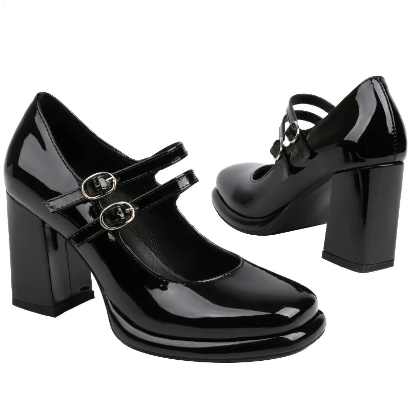 Straps Mary Janes High Heels Platform Shoes