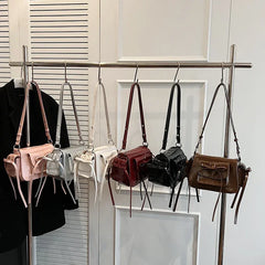 Faux Leather Trend Y2K Bow Tie Handbags