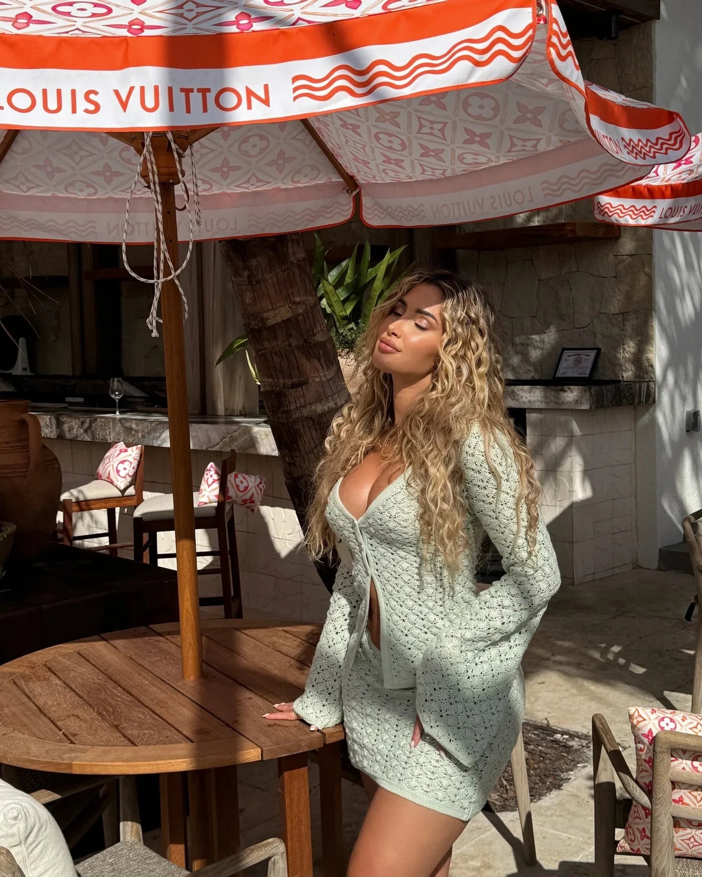 Crochet Cardigan & Mini Skirt Set
