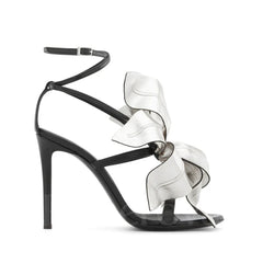 Luxurious Handmade Leaves Leather Stiletto Heels