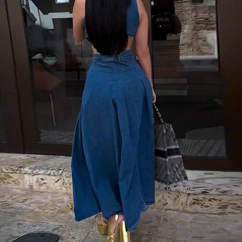 Denim Maxi Dress