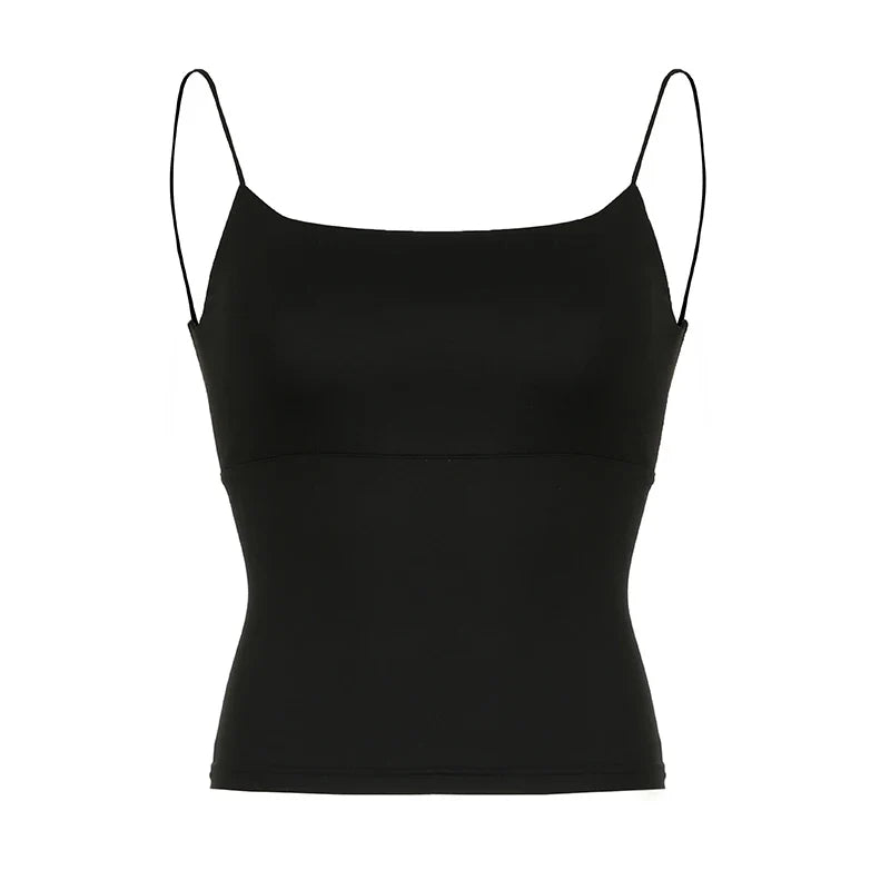 Basic Skinny Backless Sexy Crop Top