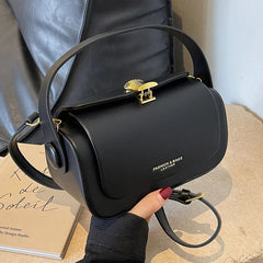 Vintage Leather Crossbody Square Bag