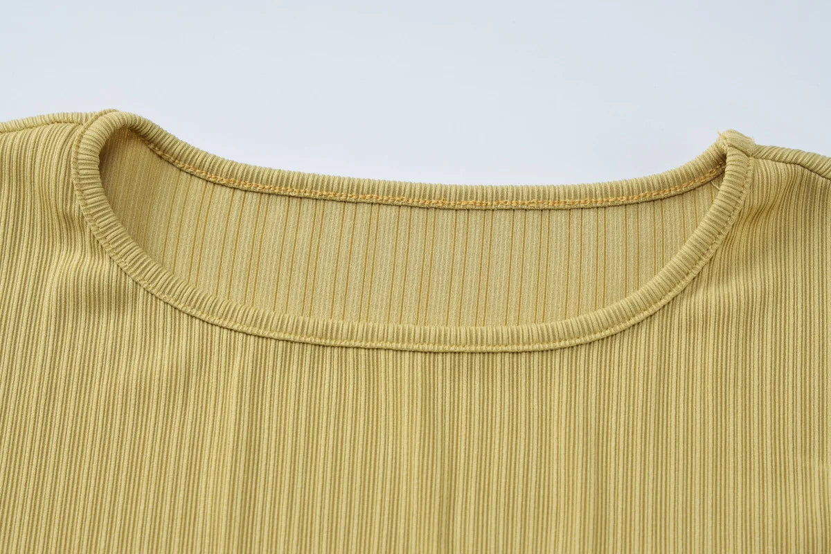 Ribbed Long Sleeve Maxi Dress