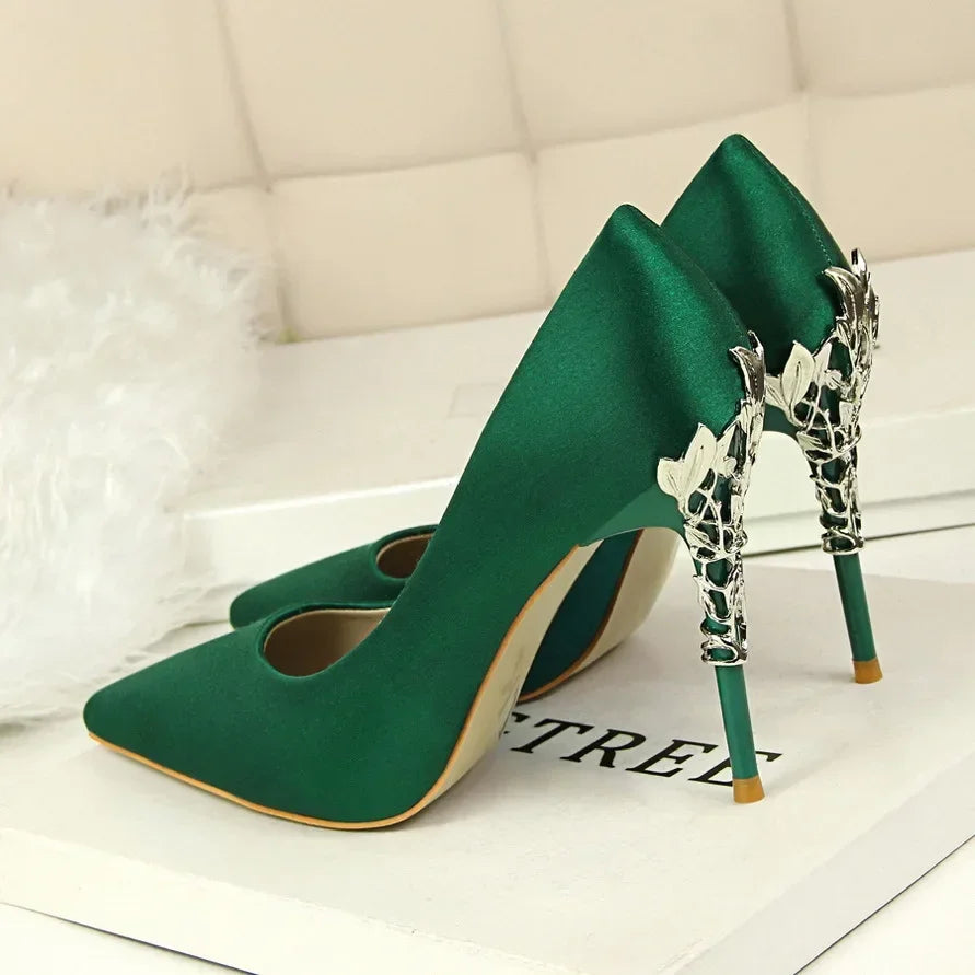 Sequin Stilettos Metal Decoration Pumps Shoes