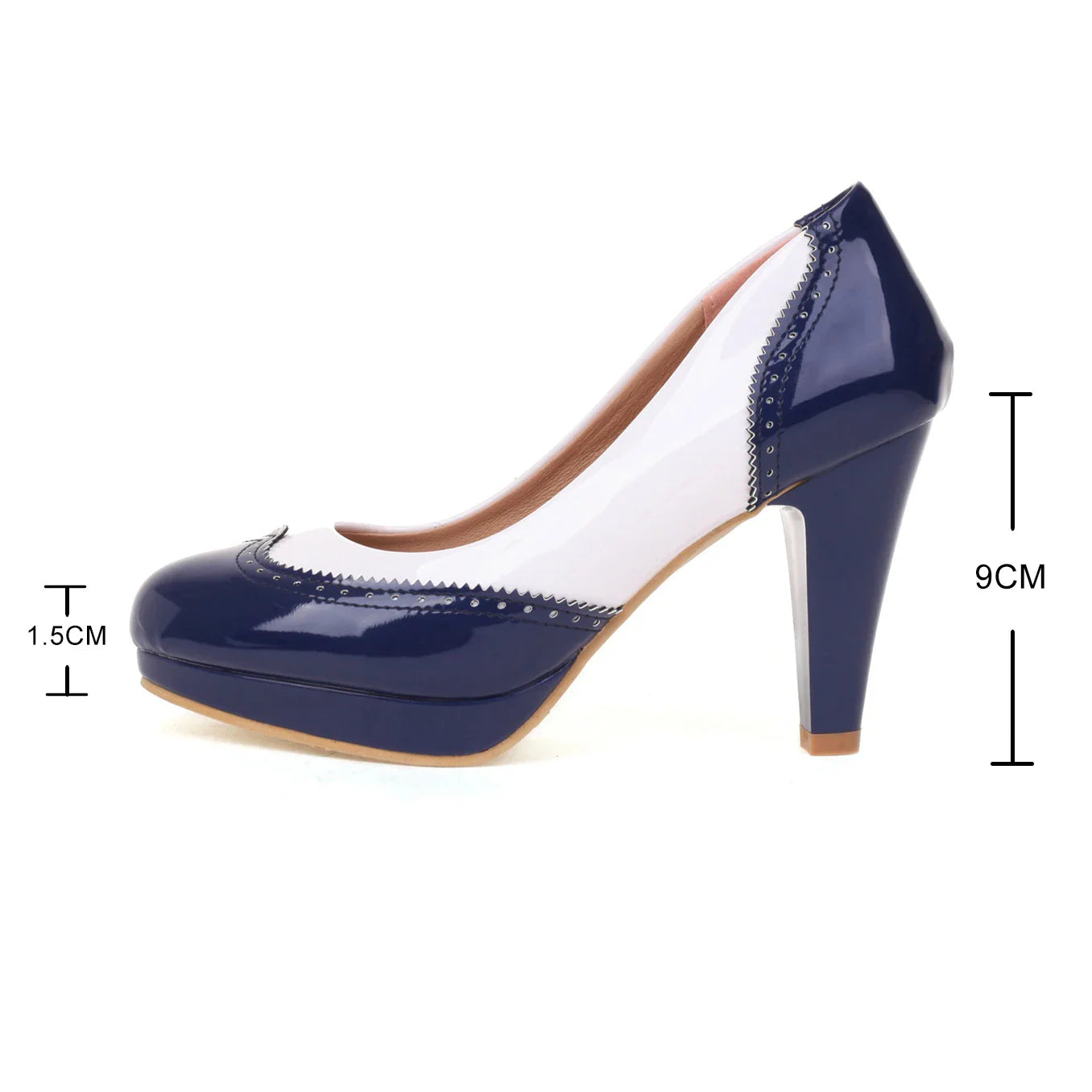 Pumps Thick Heel Round Toe Shoes
