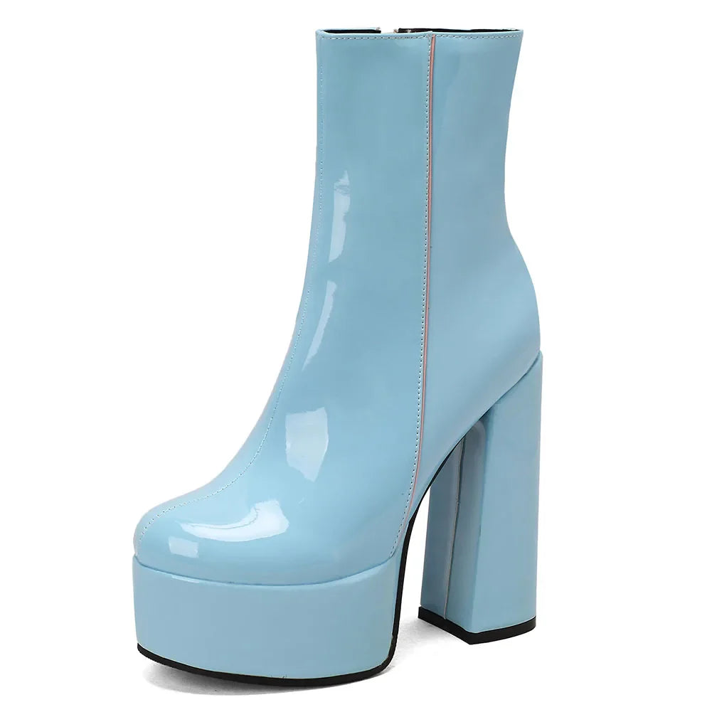 Women Ankle Boots Design Heart