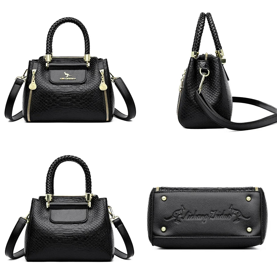 Crossbody Soft Leather Shoulder Messenger Bags For Women