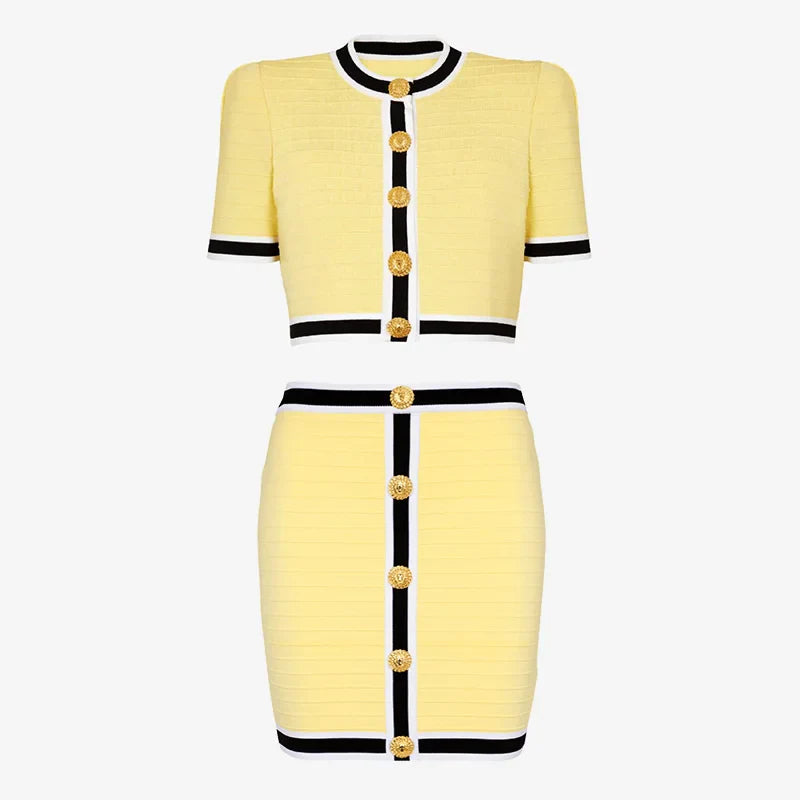 Knit Skirt Set Effortless Style for Summer