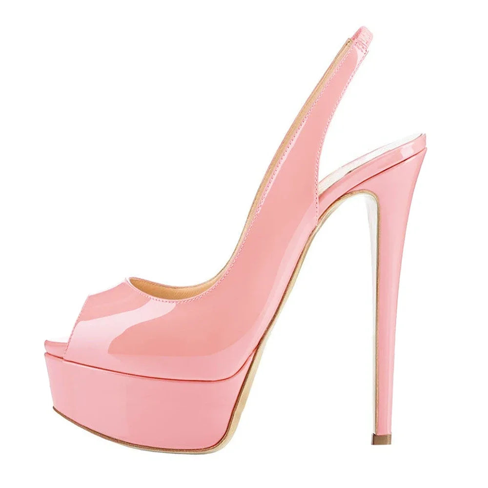 14CM Super High Heels Open Toe Sandals