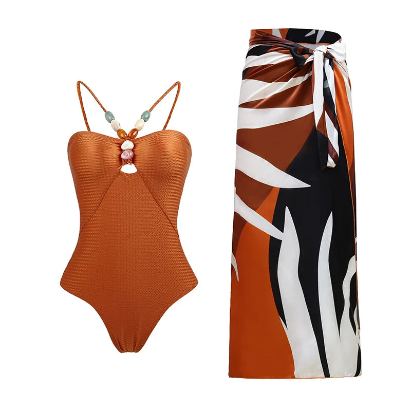Printed Flower Push-Up  Bikini Set