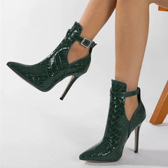Thin High Heels Serpentine Buckle Strap Shoes