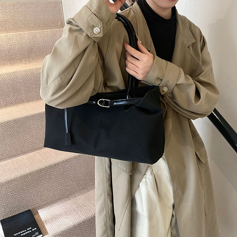 Big PU Leather Underarm Bags for Women