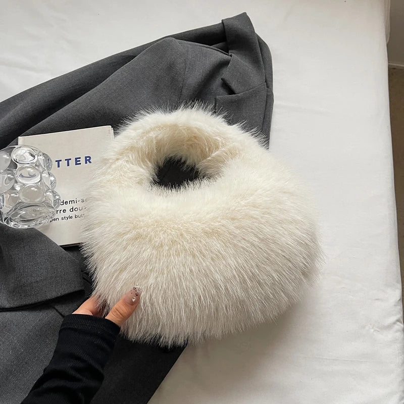 Cute Small Faux Fur Shoulder Bags