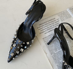 Rivet Sling-back Pumps