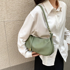 Faux Leather Phone Pocket Saddle Bag