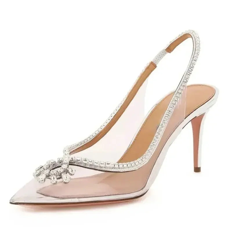 Crystal Texture Pump Crystal Transparent Pumps – Vivuki