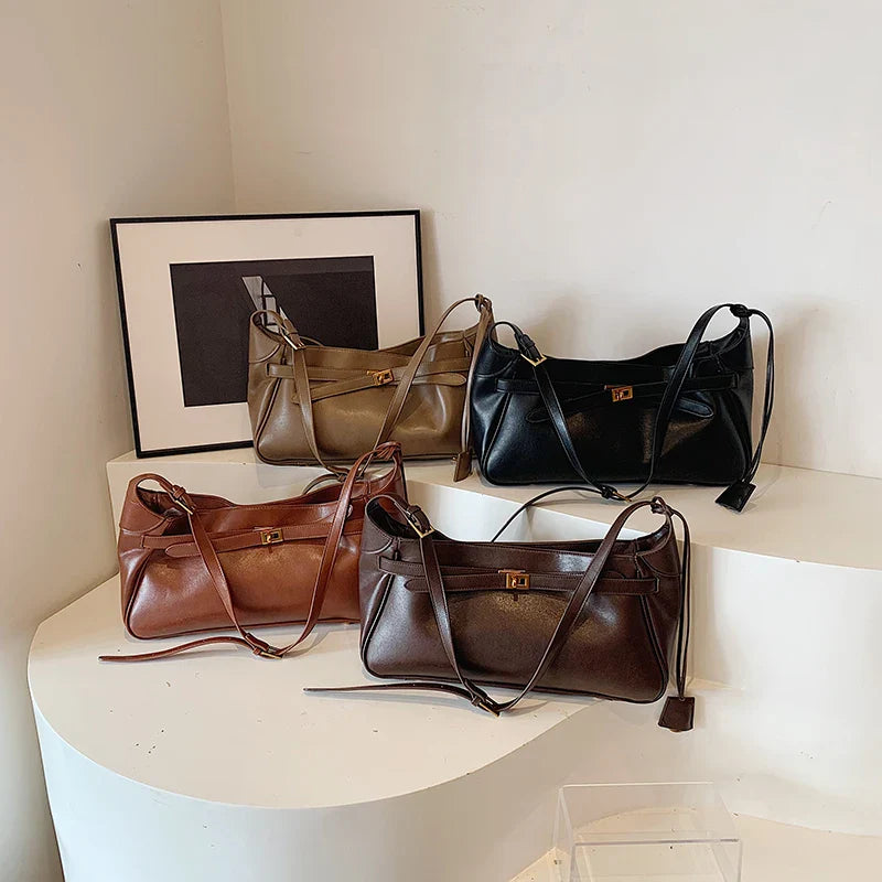 Faux Leather Shoulder Bags for Women