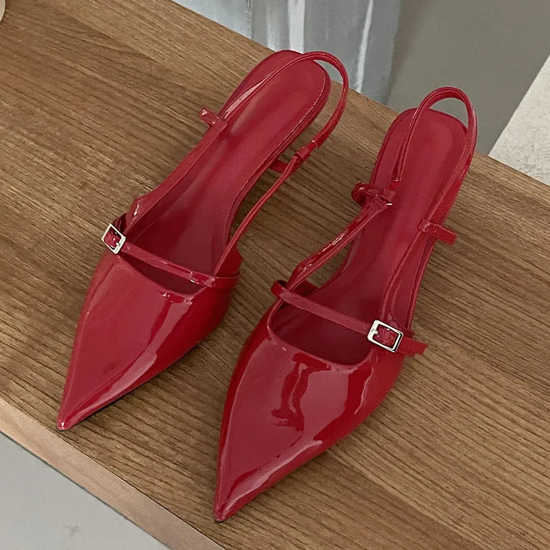 Pointed Toe Thin Heels Pump Shoes