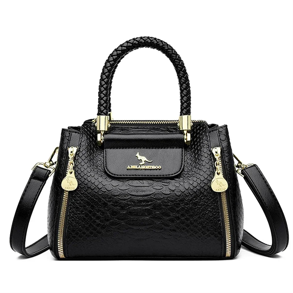 Crossbody Soft Leather Shoulder Messenger Bags For Women