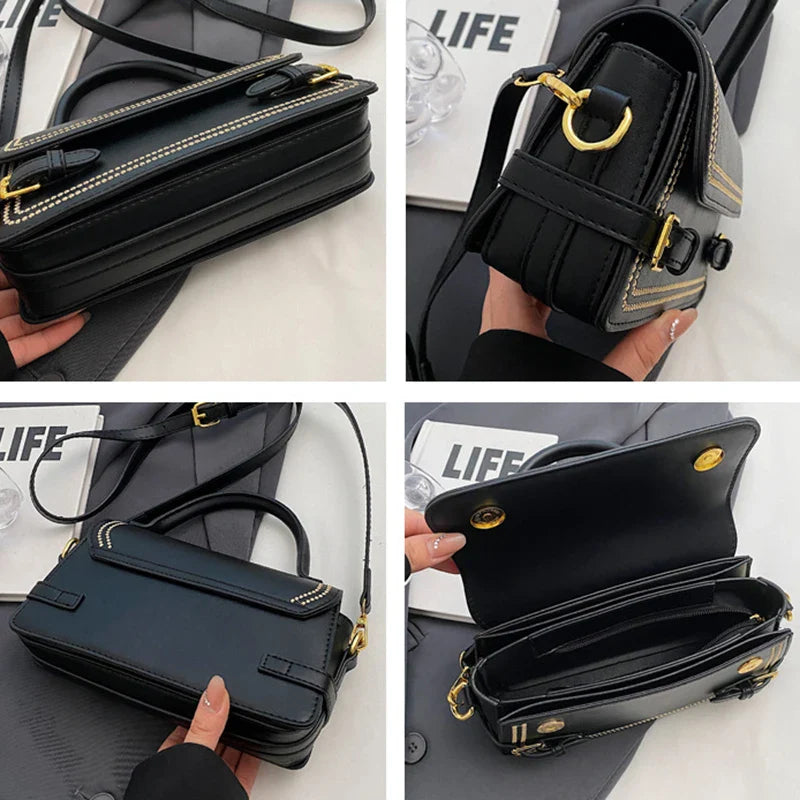 Women Retro Square Concise Bags