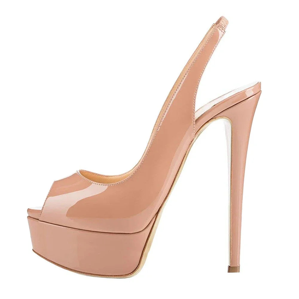 14CM Super High Heels Open Toe Sandals