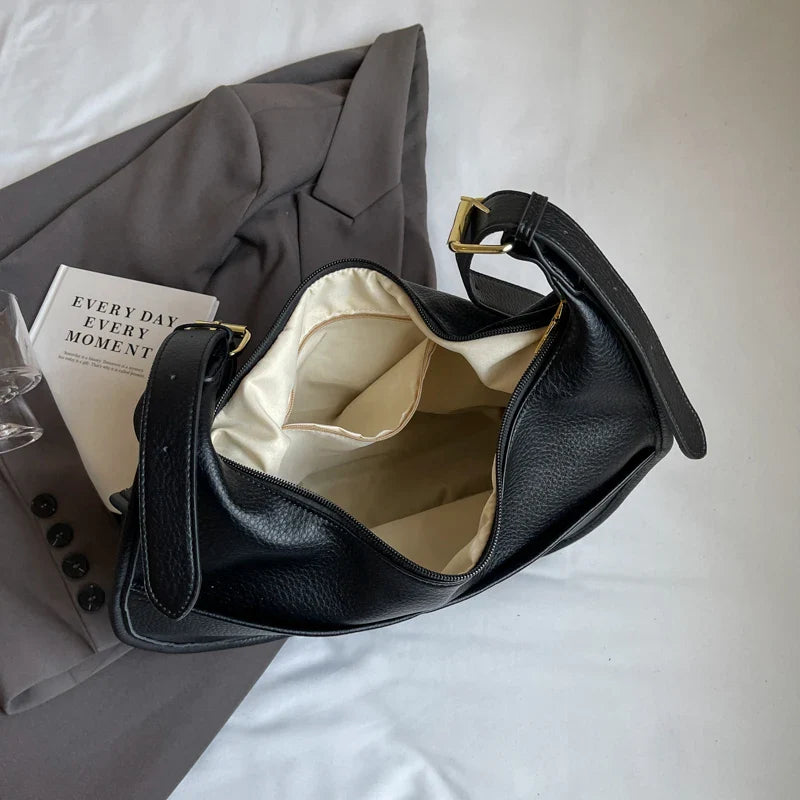 Soft Solid Retro Design Shoulder Bags