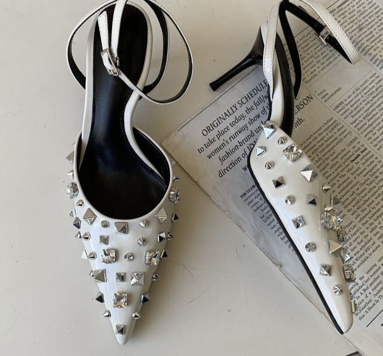 Rivet Sling-back Pumps