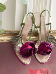 Snakeskin Buckle Sandals