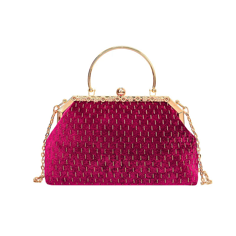 Velvet Evening Clutch Bag