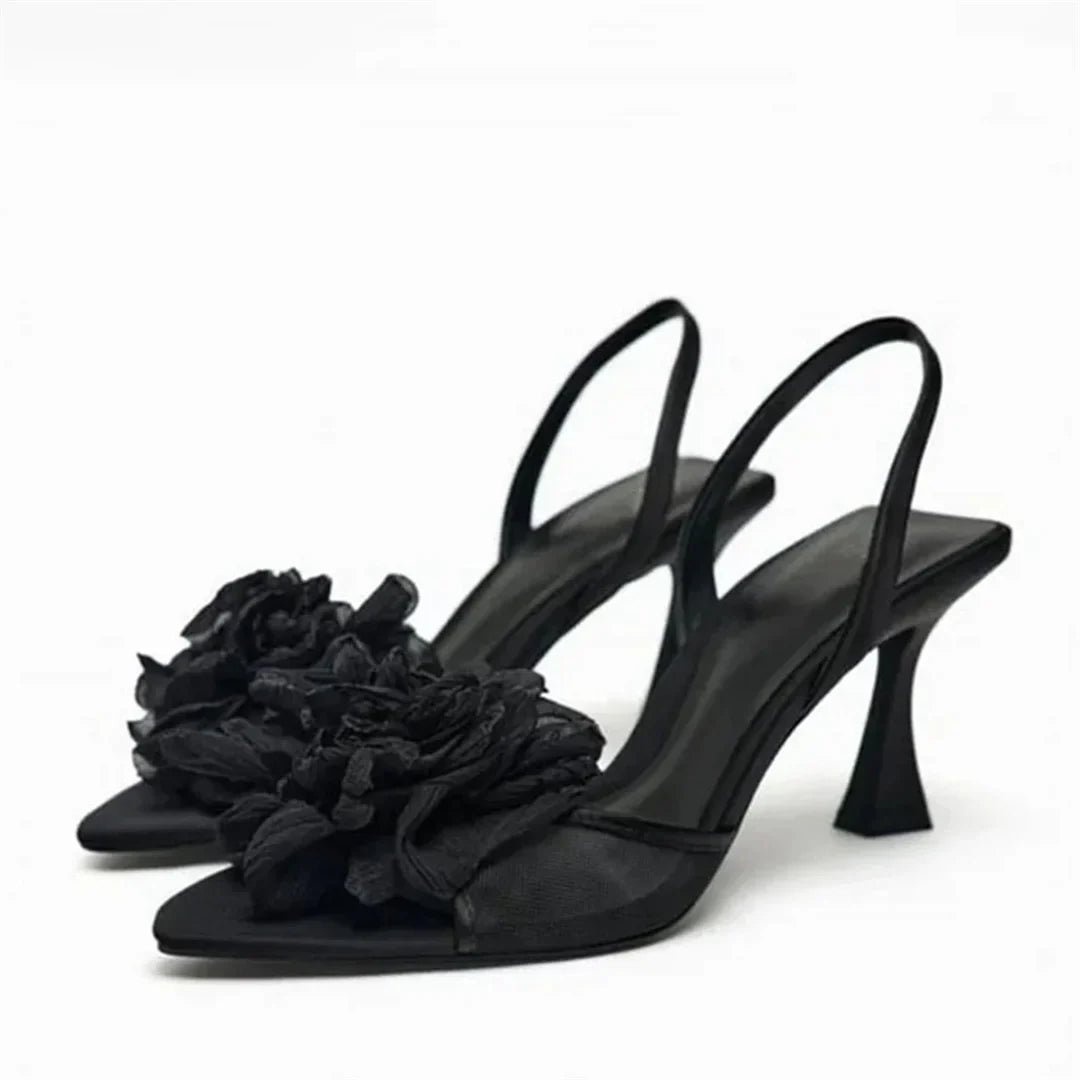 Sequin Beads Mesh Stilettos For Women