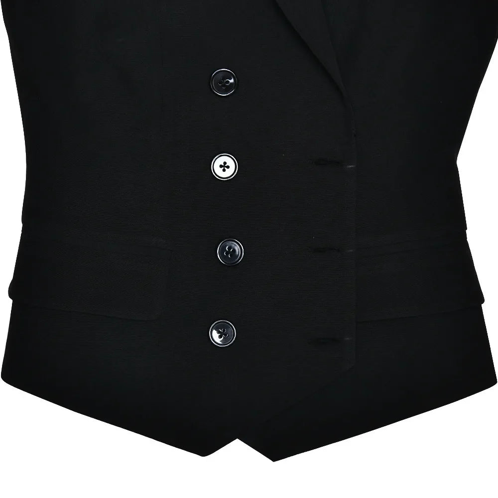 Notched Collar Pleated Skirt Suit Two Piece Sets