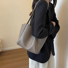 Large Capacity PU Leather Tote Bag